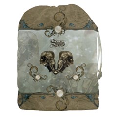 Awesome Mechanical Skull Drawstring Pouch (xxxl) by FantasyWorld7