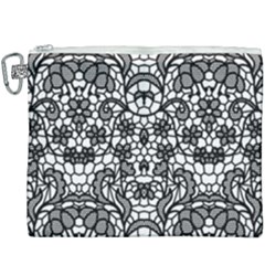 Lace Seamless Pattern With Flowers Canvas Cosmetic Bag (xxxl) by Sobalvarro