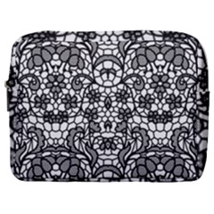 Lace Seamless Pattern With Flowers Make Up Pouch (large) by Sobalvarro