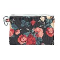 Vintage Roses Vector Seamless Pattern 02 Canvas Cosmetic Bag (Large) View1