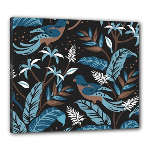 Birds In The Nature Canvas 24  X 20  (stretched) by Sobalvarro