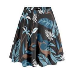 Birds In The Nature High Waist Skirt by Sobalvarro