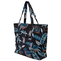 Birds In The Nature Zip Up Canvas Bag by Sobalvarro