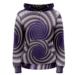 Fractal Strings Pattern Texture Women s Pullover Hoodie by Pakrebo