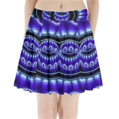 Fractal Blue Sphere 3d Pattern Pleated Mini Skirt by Pakrebo