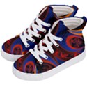 Fractal Abstract Pattern Circles Kids  Hi-Top Skate Sneakers View2