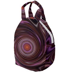 Fractal Waves Pattern Design Travel Backpacks by Pakrebo