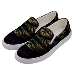 Fractal Colorful Pattern Fantasy Men s Canvas Slip Ons by Pakrebo