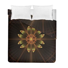 Fractal Floral Mandala Abstract Duvet Cover Double Side (full/ Double Size)
