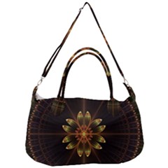 Fractal Floral Mandala Abstract Removal Strap Handbag by Pakrebo