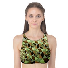 Fractal Mosaic Abstract Fractal Art Tank Bikini Top by Pakrebo