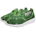 Fractal Green St Patrick S Day Kids  Slip On Sneakers View2