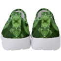 Fractal Green St Patrick S Day Kids  Slip On Sneakers View4