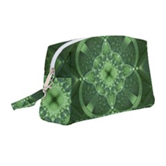 Fractal Green St Patrick S Day Wristlet Pouch Bag (medium) by Pakrebo