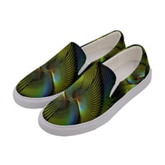 Fractal Abstract Design Fractal Art Women s Canvas Slip Ons by Pakrebo