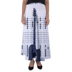 Guitar Chords Guitar Chords Chord Flared Maxi Skirt by Pakrebo