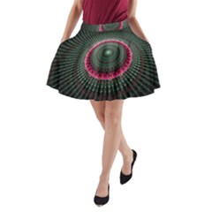 Fractal Circle Fantasy Texture A-line Pocket Skirt by Pakrebo