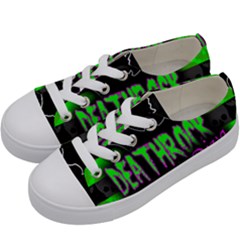 Deathrock Diva Kids  Low Top Canvas Sneakers by ArtistRoseanneJones