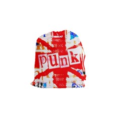 Punk Union Jack Drawstring Pouch (small) by ArtistRoseanneJones