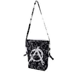 Anarchy Folding Shoulder Bag by ArtistRoseanneJones