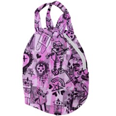 Pink Scene Kid Sketches Travel Backpacks by ArtistRoseanneJones