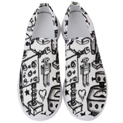 Robot Crowd Men s Slip On Sneakers by ArtistRoseanneJones