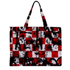 Emo Checker Graffiti Zipper Mini Tote Bag by ArtistRoseanneJones