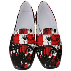 Emo Checker Graffiti Women s Classic Loafer Heels