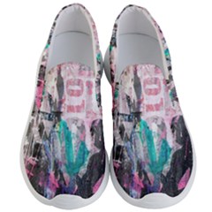 Graffiti Grunge Love Men s Lightweight Slip Ons by ArtistRoseanneJones