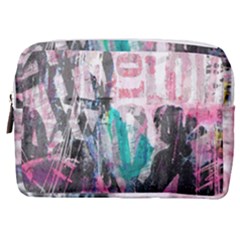 Graffiti Grunge Love Make Up Pouch (medium) by ArtistRoseanneJones