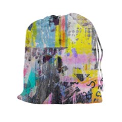 Graffiti Pop Drawstring Pouch (xxl) by ArtistRoseanneJones