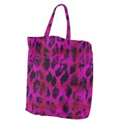 Pink Leopard Giant Grocery Tote by ArtistRoseanneJones