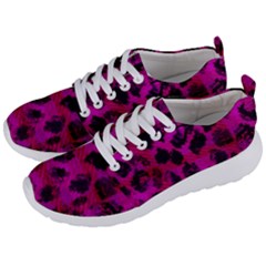 Pink Leopard Men s Lightweight Sports Shoes by ArtistRoseanneJones