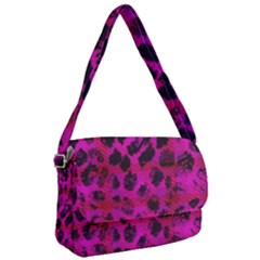 Pink Leopard Courier Bag by ArtistRoseanneJones