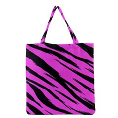 Pink Tiger Grocery Tote Bag by ArtistRoseanneJones