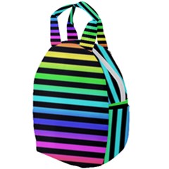 Stripes Rainbow Travel Backpacks by ArtistRoseanneJones