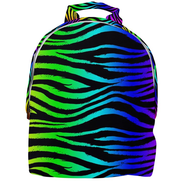 Rainbow Zebra Mini Full Print Backpack