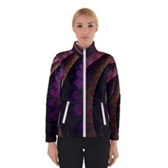 Fractal Colorful Pattern Spiral Winter Jacket