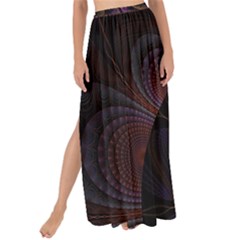 Fractal Colorful Pattern Spiral Maxi Chiffon Tie-Up Sarong