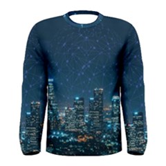 Smart City Communication Network Men s Long Sleeve Tee by Pakrebo