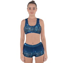 Smart City Communication Network Racerback Boyleg Bikini Set by Pakrebo