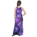 Abstract Pattern Fractal Wallpaper Sleeveless Velour Maxi Dress View2
