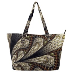 Fractal Abstract Pattern Spiritual Full Print Shoulder Bag by Pakrebo