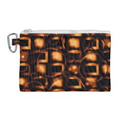 Bubbles Background Abstract Brown Canvas Cosmetic Bag (large) by Pakrebo