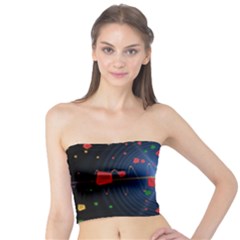 Technology Background Pattern Tube Top by Pakrebo