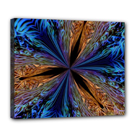 Abstract Background Kaleidoscope Deluxe Canvas 24  X 20  (stretched)