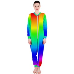 Rainbow Colour Bright Background OnePiece Jumpsuit (Ladies) 