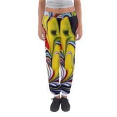 Abstract Colorful Illusion Women s Jogger Sweatpants by Pakrebo