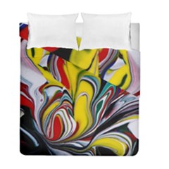 Abstract Colorful Illusion Duvet Cover Double Side (full/ Double Size)