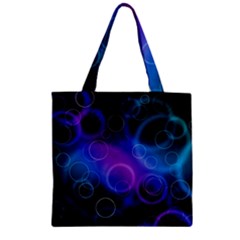 Background Color Slightly Texture Zipper Grocery Tote Bag